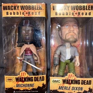 Walking Dead -Michonne & Merle Dixon bobble heads